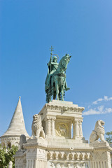Fototapeta na wymiar Palace Hill at Budapest, Hungary