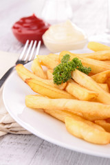 plate of french fries