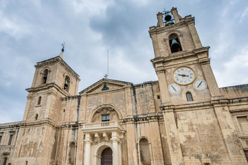Fototapeta na wymiar Saint John's Co-Cathedral in Valletta, Malta