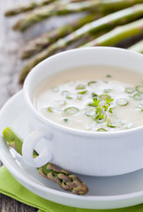 frische Spargelsuppe