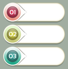 Obraz premium Vector Progress Background / Product choice or Version