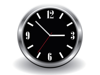 Mechanical Clock in black