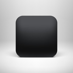 Technology Black Blank App Icon Template