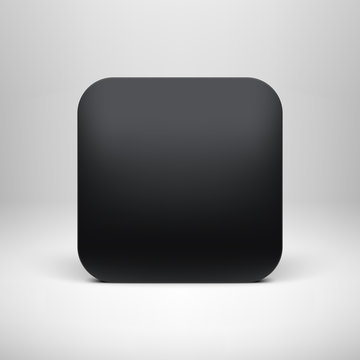 Technology Black Blank App Icon Template