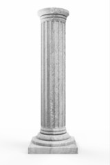 Classic Ancient Column isolated on white background