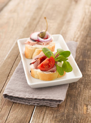 Turkey Ham Canapes