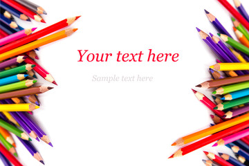 Colour pencils isolated