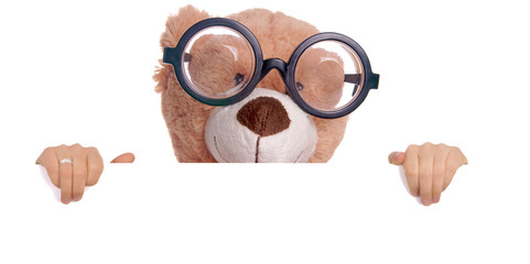 Teddy with glasses