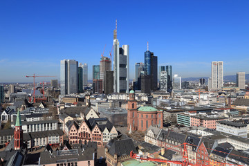 Obraz premium Frankfurt am Main (April 2013) - Blick vom Domturm