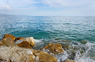 At the mediterranean sea.