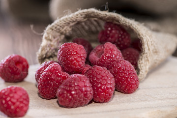 Portion of Raspberries