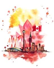 Abwaschbare Fototapete Gemälde Kanada