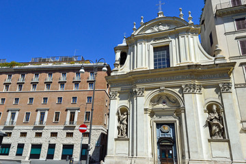 Fototapeta premium Chiesa dei Santi Claudio e Andrea dei Borgognoni