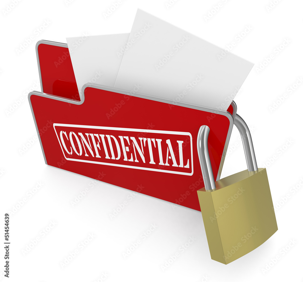 Poster concept of computer data protection
