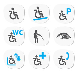 disabled people signs