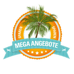 Reise-Button: MEGA ANGEBOTE