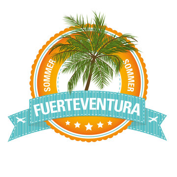 Urlaubs-Button: Fuerteventura