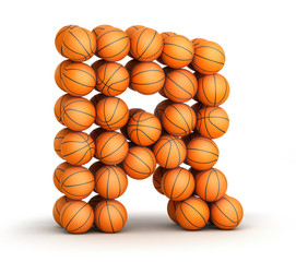 Letter R   basketball