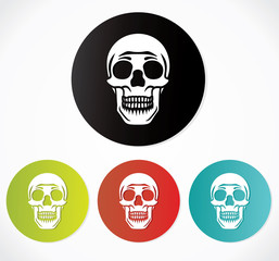 Skull icons - danger sign
