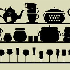 vector illustration of kitchen collection