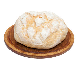 Bread isolated on the white background
