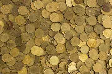 Pila de monedas, finanzas, dinero, capitalismo, la bolsa.