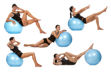 Fototapeta na wymiar abdominal exercises