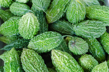Bitter melon in market