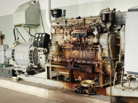 Old diesel generator