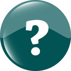 Question mark icon web button