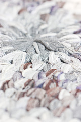 Close up of weave fabric textile.