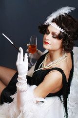 retro flapper style