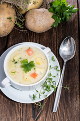 Potatoe Soup in a bowl