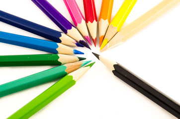 Naklejka premium color pencil