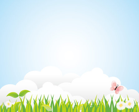 natural green background Vector