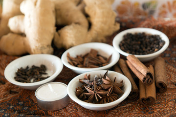 Spa elements with the focus on anise stars