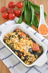 Bärlauch Linsen Auflauf