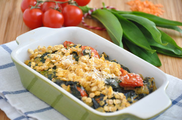 Bärlauch Linsen Auflauf