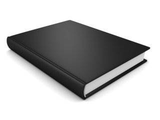 Black Book On White Background