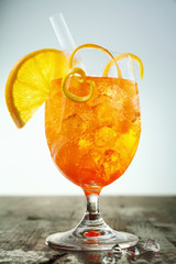 Colourful aperol spritz