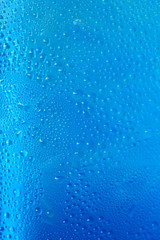 Blue water droplet