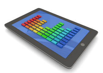TABLET AND EQUALIZER - 3D