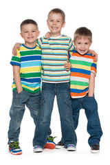 Three fashion little boys