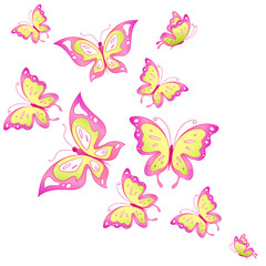 papillon, vecteur de papillons