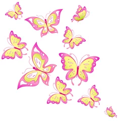 Papier Peint photo Lavable Papillon papillon, vecteur de papillons
