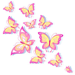 papillon, vecteur de papillons