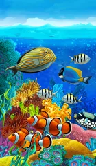 Draagtas Het koraalrif - illustratie voor de kinderen © honeyflavour