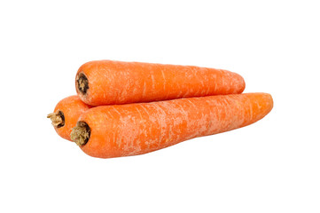 Heap of fresh carrots