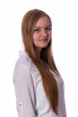 Fototapeta premium Portrait of attactice young female