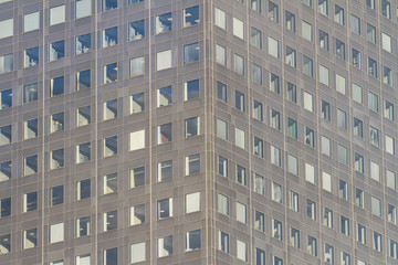 Abstract Facade of Skyscraper in Paris